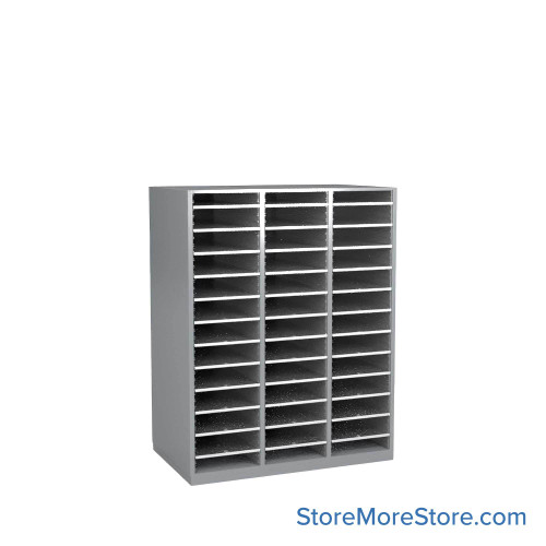 Mail Sorter Cabinet, 36.5" W x 17" D x 48" H, Legal Slot Size Mail Sorter Cabinet, 36.5" W x 17" D x 48" H, Legal Slot Size
