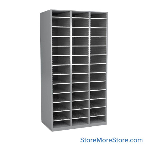 Mail Sorter Cabinet, 42.5" W x 17" D x 72" H, Oversize Slot Size
