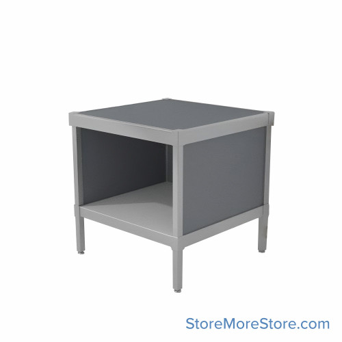 Mail Console, 25" W x 25" D x 30" H, Open Front, Includes Casters, 15.875" Cabinet Height
