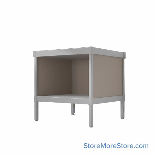 Mail Console, 25" W x 25" D x 30" H, Open Front, 21.875" Cabinet Height, Includes Adjustable Height
