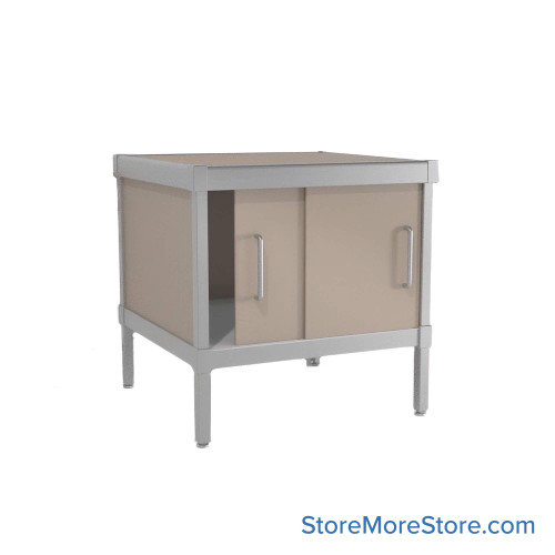 Mail Console, 36" W x 36" D x 36" H, Sliding Doors, 21.875" Cabinet Height