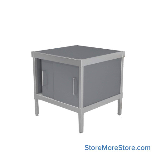 Mail Console, 36" W x 36" D x 36" H, Sliding Doors, 27.875" Cabinet Height