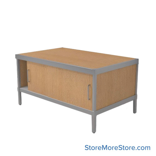 Mail Console, 25" W x 60" D x 36" H, Sliding Doors, 27.875" Cabinet Height