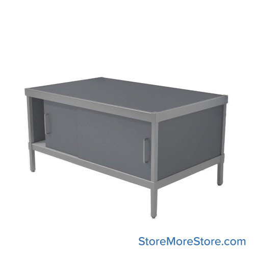 Mail Console, 36" W x 48" D x 42" H, Sliding Doors, 27.875" Cabinet Height