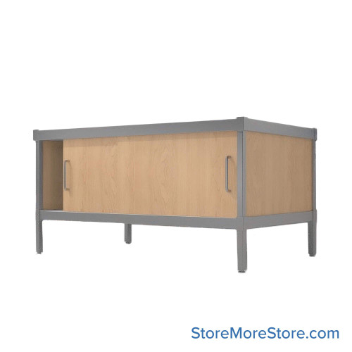 Mail Console, 36" W x 56" D x 36" H, Sliding Doors, 21.875" Cabinet Height