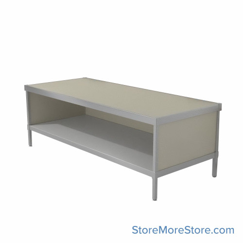 Mail Console, 25" W x 84" D x 36" H, Open Front, 21.875" Cabinet Height