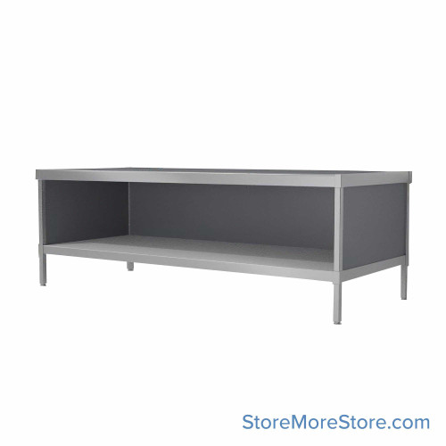 Mail Console, 36" W x 70" D x 42" H, Open Front, 27.875" Cabinet Height