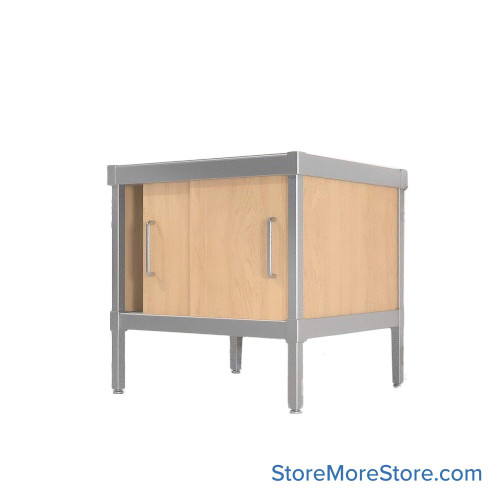 Mail Console, 36" W x 25" D x 30" H, Sliding Doors, 21.875" Cabinet Height