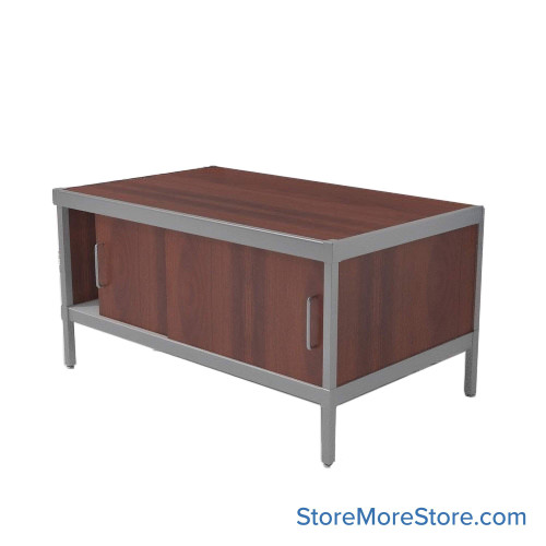 Mail Console, 36" W x 60" D x 30" H, Sliding Doors, 21.875" Cabinet Height