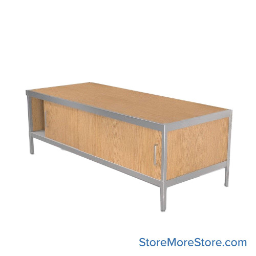 Mail Console, 36" W x 84" D x 30" H, Sliding Doors, 15.875" Cabinet Height