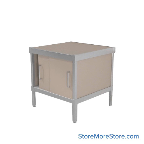 Mail Console, 36" W x 30" D x 30" H, Sliding Doors, Includes Casters, 15.875" Cabinet Height