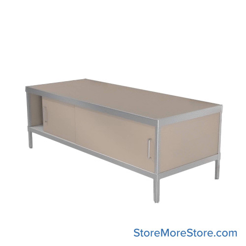 Mail Console, 30" W x 72" D x 36" H, Sliding Doors, 21.875" Cabinet Height