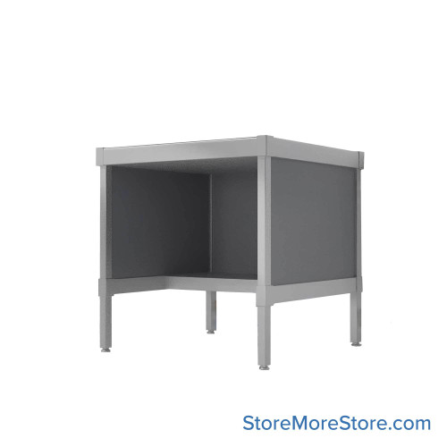Mail Desk, 30" W x 25" D x 42" H, Half Shelf Desk, 27.875" Modesty Panel Height