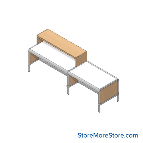 Mailroom Furniture, 108" W x 30" D x 42" H, 9" Wide - Option 9 Mailroom Layout