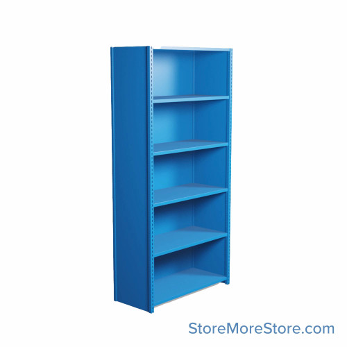 Industrial Shelving, 42" W x 18" D x 87" H, Closed Single Shelving Unit, 6 Shelves