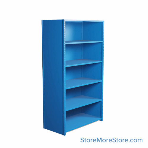 Industrial Shelving, 48" W x 24" D x 87" H, Closed Single Shelving Unit, 6 Shelves