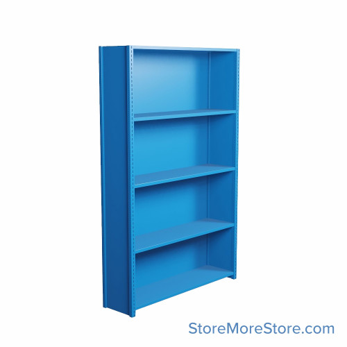 Industrial Shelving, 36" W x 24" D x 75" H, Closed Single Shelving Unit, 5 Shelves