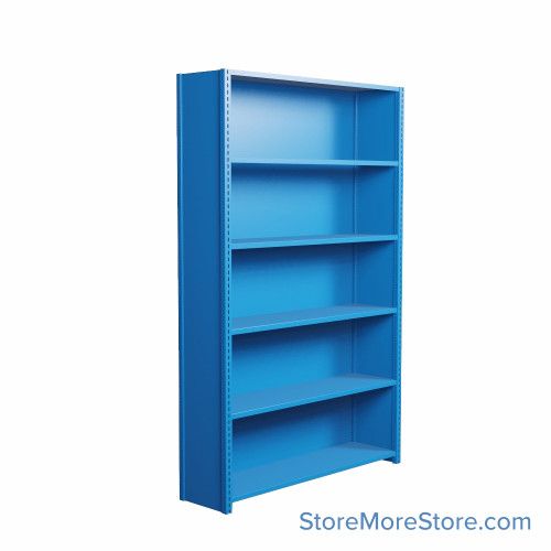 Industrial Shelving, 36" W x 24" D x 75" H, Closed Single Shelving Unit, 6 Shelves