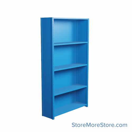 Industrial Shelving, 36" W x 18" D x 75" H, Closed Single Shelving Unit, 5 Shelves