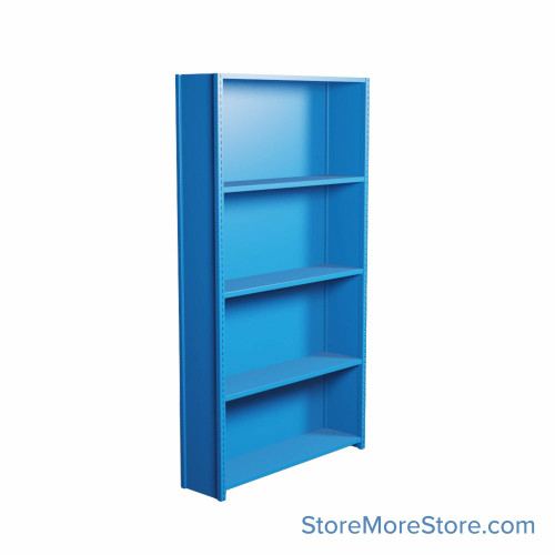 Industrial Shelving, 48" W x 12" D x 87" H, Closed Single Shelving Unit, 5 Shelves
