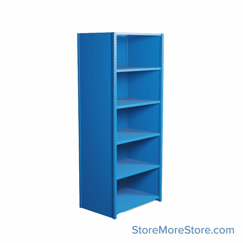 Industrial Shelving, 36" W x 24" D x 87" H, Closed Single Shelving Unit, 6 Shelves