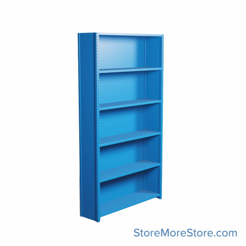 Industrial Shelving, 48" W x 12" D x 87" H, Closed Single Shelving Unit, 6 Shelves