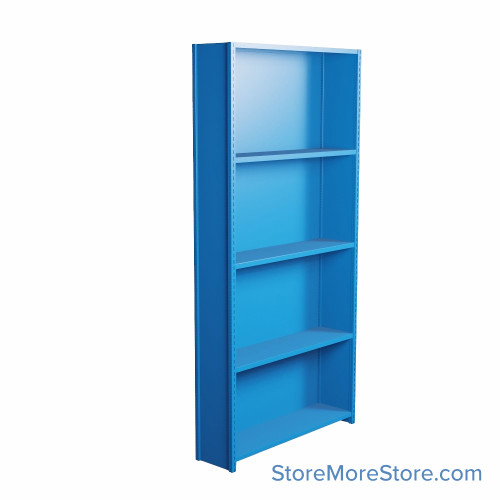 Industrial Shelving, 36" W x 24" D x 99" H, Closed Single Shelving Unit, 5 Shelves