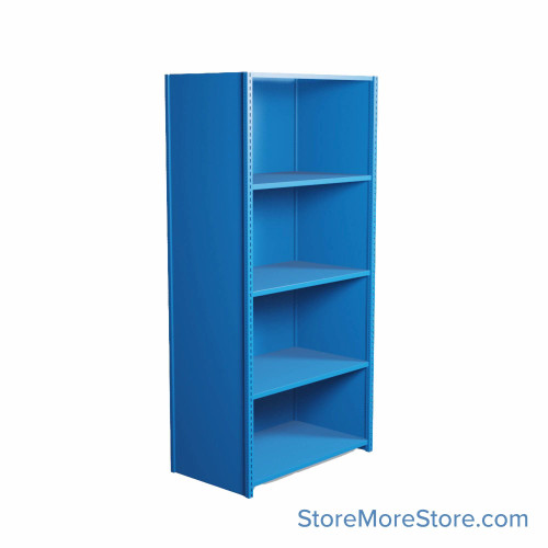Industrial Shelving, 42" W x 24" D x 87" H, Closed Single Shelving Unit, 5 Shelves