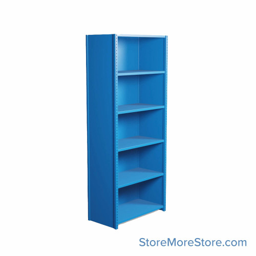 Industrial Shelving, 36" W x 18" D x 87" H, Closed Single Shelving Unit, 6 Shelves