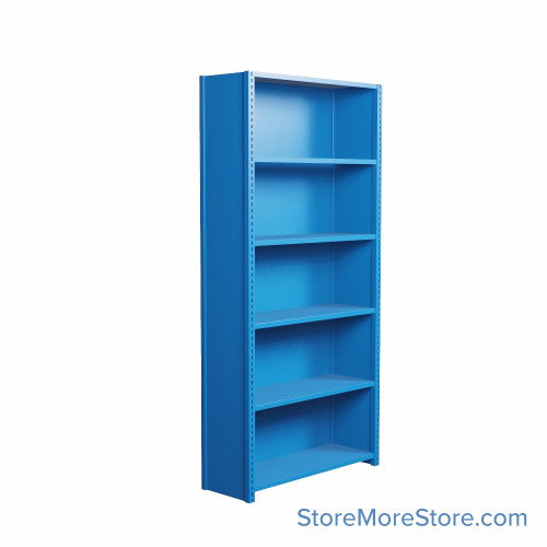 Industrial Shelving, 36" W x 12" D x 75" H, Closed Single Shelving Unit, 6 Shelves