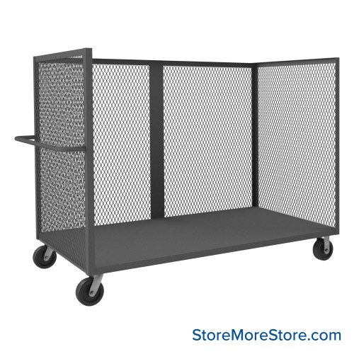 Wire Mesh Cart, 72.5" W x 36.5" D