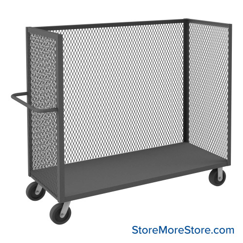 Wire Mesh Cart, 60.5" W x 24.5" D