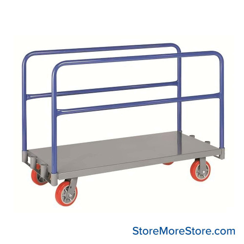 Plywood Dolly, 48" W x 24" D x 36" H, Solid Metal Deck