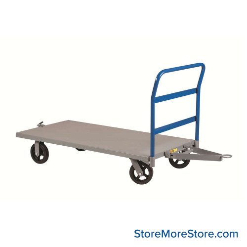 Flatbed Cart, 60" W x 36" D x 11" H, Includes Pull Bar, 11" Deck Height
