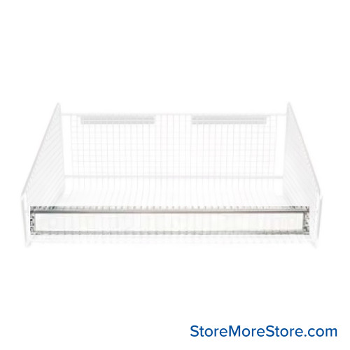 Wire Basket Label Holder, 16.5" W x 0.01" D x 1.38" H