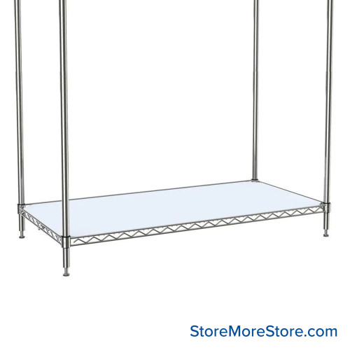 Plastic Shelf Mats, 0.03" W x 18" D x 48" H