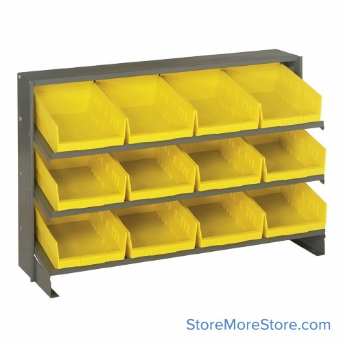 Workbench Parts Organizer, Yellow, 12 Bins Workbench Parts Organizer, Yellow, 12 Bins