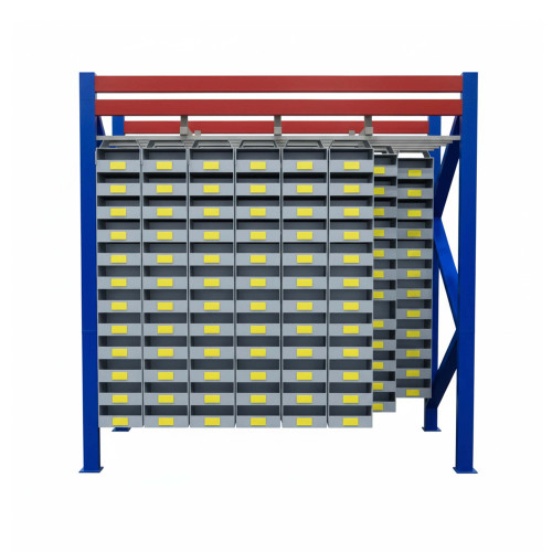 Pallet Rack Storage Bins, 144" W, 12"W x 12"D x 6"H - 396 Bins