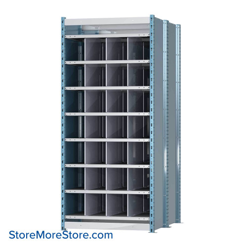 Pigeon Hole Shelving, 48" D, 7 Levels