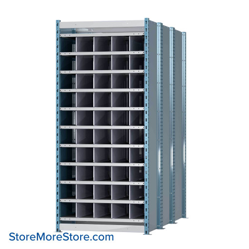 Pigeon Hole Shelving, 72" D, 10 Levels