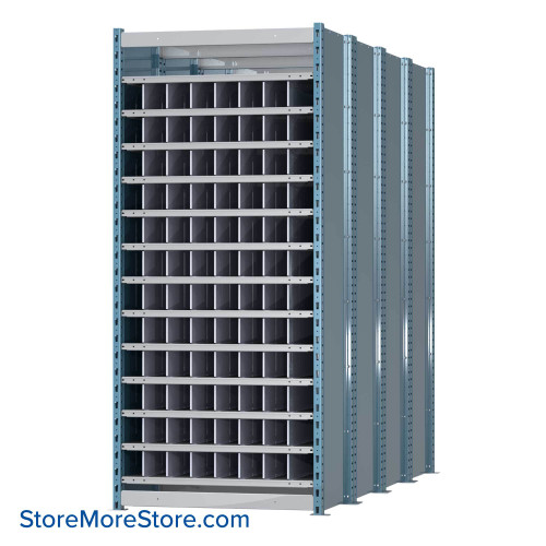 Pigeon Hole Shelving, 96" D, 12 Levels