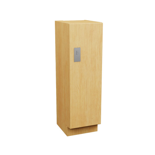Plastic Laminate Lockers, 18" W x 12" D x 40" H, 12" Column Width, 1 Tier, Combination Lock