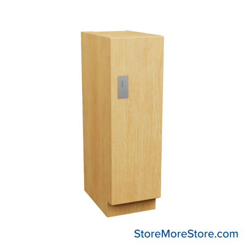 Plastic Laminate Lockers, 24" W x 12" D x 40" H, 12" Column Width, 1 Tier, Combination Lock