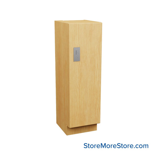 Plastic Laminate Lockers, 15" W x 12" D x 40" H, 12" Column Width, 1 Tier, Padlock Hasp