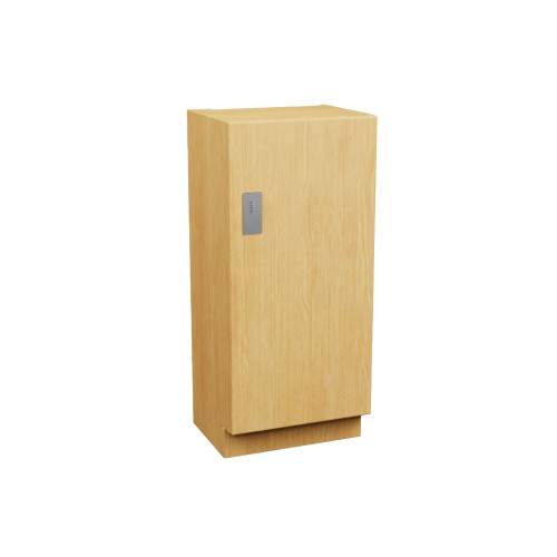 Plastic Laminate Lockers, 18" W x 24" D x 44" H, 24" Column Width, 1 Tier, Combination Lock
