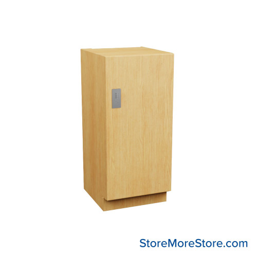 Plastic Laminate Lockers, 18" W x 20" D x 44" H, 18" Column Width, 1 Tier, Padlock Hasp