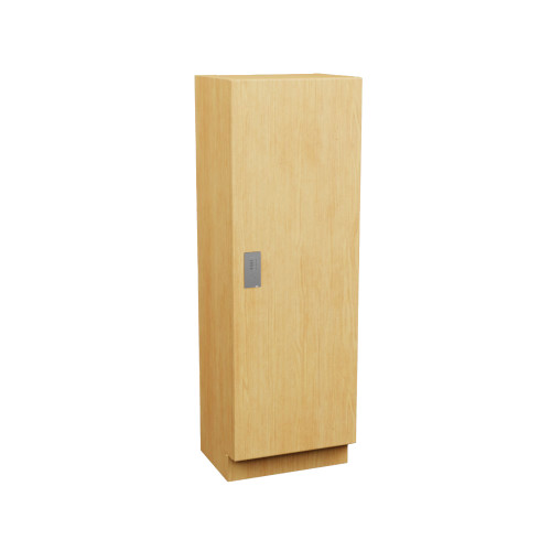 Plastic Laminate Lockers, 18" W x 24" D x 58" H, 24" Column Width, 1 Tier, Combination Lock