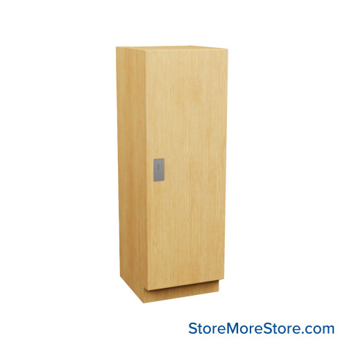 Plastic Laminate Lockers, 24" W x 20" D x 58" H, 24" Column Width, 1 Tier, Padlock Hasp