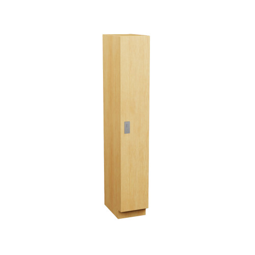 Plastic Laminate Lockers, 24" W x 12" D x 72" H, 12" Column Width, 1 Tier, Combination Lock