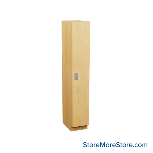 Plastic Laminate Lockers, 15" W x 20" D x 72" H, 15" Column Width, 1 Tier, Padlock Hasp